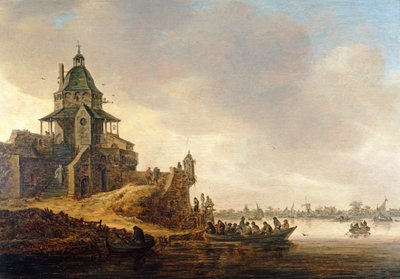 Dordrecht with Rondeel Engelenburg by Jan Josephsz van Goyen